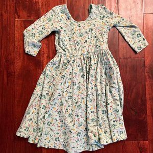 Alice and Ames green floral long sleeve dress